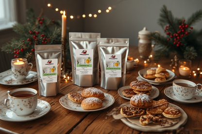 HOLIDAY TEA CHEER TRIO: Chai Indian Spiced, Cinnamon Tea, Rooibos Infusion
