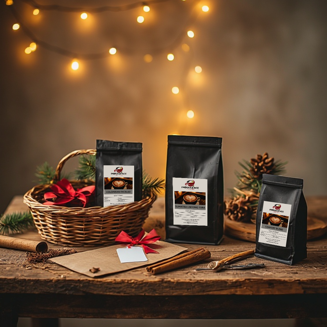 CHRISTMAS COFFEE COMFORT BUNDLE: Comfort Blend, Sumatra Lintong Toba, Colombian Excelso
