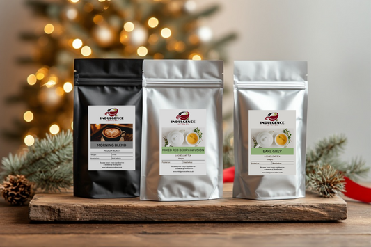 THE FESTIVE INDULGENCE GIFT SET: Morning Blend, Earl Grey, Mixed Red Berry Infusion