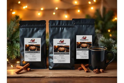CHRISTMAS COFFEE COMFORT BUNDLE: Comfort Blend, Sumatra Lintong Toba, Colombian Excelso