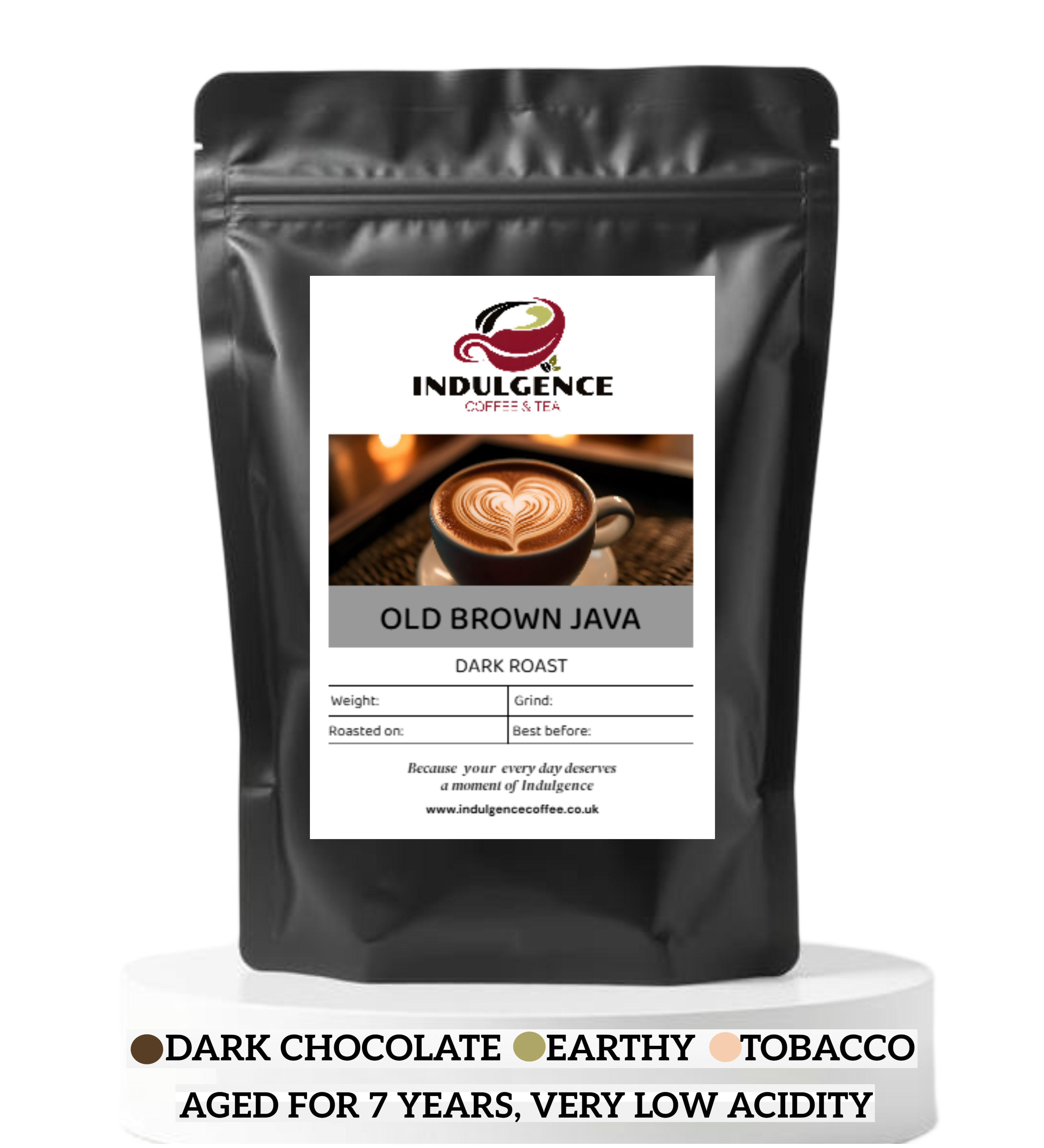 OLD BROWN JAVA - DARK ROAST – Indulgence Coffee & Tea